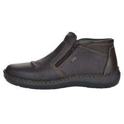 Ghete barbati, Rieker, 03072-25-Maro, casual, piele naturala, impermeabil, imblanite, cu talpa joasa, maro (Marime: 44)