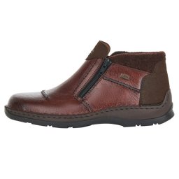 Ghete barbati, Rieker, 05389-25-Maro, casual, piele naturala, impermeabil, imblanite, cu talpa joasa, maro (Marime: 41)