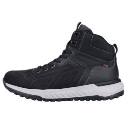 Ghete barbati, Rieker, U0161-00-Negru, sport, piele naturala, impermeabil, cu talpa joasa, negru (Marime: 41)