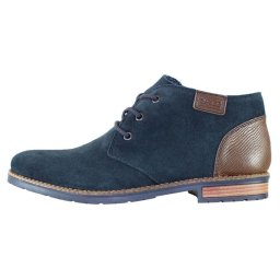 Ghete barbati, Rieker, 14644-14-Albastru-Inchis, casual, piele intoarsa, cu toc, albastru inchis (Marime: 45)