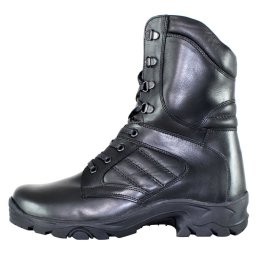 Ghete barbati, Nicolis, 48034-Negru, casual, piele naturala, imblanite, cu talpa groasa, negru (Marime: 45)