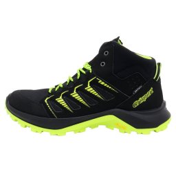 Ghete barbati, Grisport, 822828-14725R6G-Negru, sport, piele ecologica, impermeabil, cu talpa joasa, negru (Marime: 45)