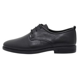 Pantofi barbati, Otter, OT99391-01-N-Negru, elegant, piele naturala, cu toc, negru (Marime: 45)