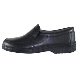 Pantofi barbati, Otter, OT27850-01-N-Negru, casual, piele naturala, cu talpa joasa, negru (Marime: 39)