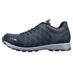 Pantofi barbati, Rieker, B5720-01-Albastru-Inchis, casual, piele naturala, cu talpa joasa, albastru inchis (Marime: 41)