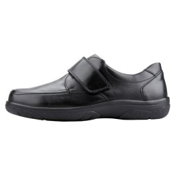 Pantofi barbati, Waldlaufer, 633301-174-001-Ken-Negru, casual, piele naturala, cu talpa joasa, negru (Marime: 41)