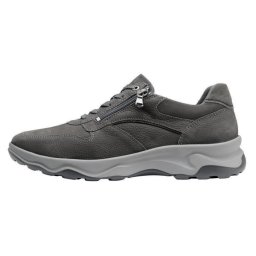Pantofi barbati, Waldlaufer, 718006-407-052-H-Max-Gri, casual, piele naturala, cu talpa groasa, gri (Marime: 46)