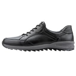 Pantofi barbati, Waldlaufer, 388005-199-001-Helle-Negru, casual, piele naturala, cu talpa groasa, negru (Marime: 46)