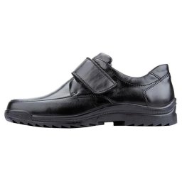 Pantofi barbati, Waldlaufer, 613300-174-001-Kai-Negru, casual, piele naturala, cu talpa groasa, negru (Marime: 40,5)