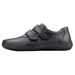 Pantofi barbati, Waldlaufer, 478301-174-001-Herwig-Negru, casual, piele naturala, cu talpa joasa, negru (Marime: 46)