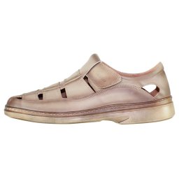 Pantofi barbati, Nicolis, 70864-Bej, casual, piele naturala, perforati, cu talpa joasa, bej (Marime: 42)