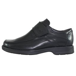 Pantofi barbati, Nicolis, 24049-Negru, casual, piele naturala, cu talpa joasa, negru (Marime: 42)