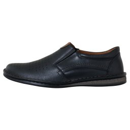 Pantofi barbati, Krisbut, 4978A-5-9-Negru, casual, piele naturala, cu talpa joasa, negru (Marime: 40)
