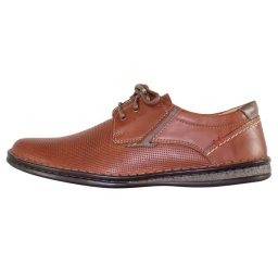 Pantofi barbati, Krisbut, 4890P-3-9-Maro, casual, piele naturala, cu talpa joasa, maro (Marime: 40)