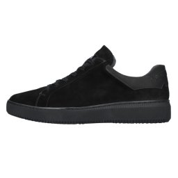 Pantofi barbati, Waldlaufer, 724006-250-001-H-Johann-Negru, casual, piele intoarsa, cu talpa groasa, negru (Marime: 43)