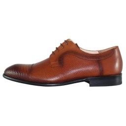 Pantofi barbati, Nevalis, 127-S-Maro, elegant, piele naturala, cu toc, maro (Marime: 40)