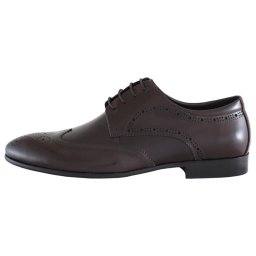 Pantofi barbati, Alberto Clarini, C213-302B-Maro, elegant, piele naturala, cu toc, maro (Marime: 40)