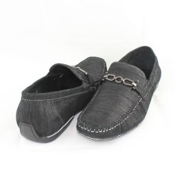 Mocasini barbati, Saccio, S100-1C-Negru, elegant, piele naturala, cu talpa joasa, negru (Marime: 43)