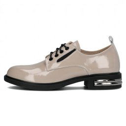 Pantofi dama, Filippo, DP6189-24-BE-Bej, elegant, piele naturala, cu toc, bej (Marime: 41)
