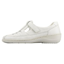 Pantofi dama, Waldlaufer, 607501-172-120-Kya-Bej, casual, piele naturala, perforati, cu talpa joasa, bej (Marime: 38,5)