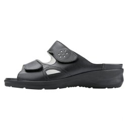 Papuci dama, Waldlaufer, 811503-316-001-Merle-Negru, casual, piele naturala, cu talpa joasa, negru (Marime: 37,5)