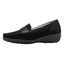 Pantofi dama, Waldlaufer, 348501-162-001-Hanin-Negru, casual, piele naturala, cu talpa groasa, negru (Marime: 38)