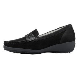 Pantofi dama, Waldlaufer, 348501-162-001-Hanin-Negru, casual, piele naturala, cu talpa groasa, negru (Marime: 38,5)