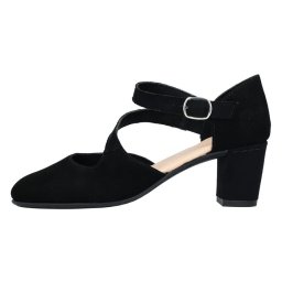 Pantofi dama, Rieker, 41080-00-Negru, elegant, piele intoarsa, cu toc, negru (Marime: 40)