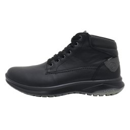 Ghete barbati, Grisport, 860308-44105A5G-Negru, casual, piele naturala, impermeabil, cu talpa groasa, negru (Marime: 45)