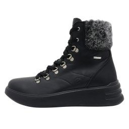 Ghete dama, Grisport, 863593-6806T1G-Negru, casual, piele naturala, impermeabil, cu talpa groasa, negru (Marime: 37)