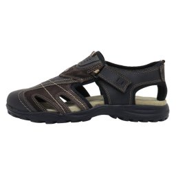 Sandale barbati, Grisport, 873037-81561BV1-Maro, sport, piele naturala, cu talpa joasa, maro (Marime: 44)