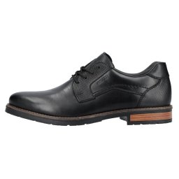 Pantofi barbati, Rieker, 14603-00-Negru, casual, piele naturala, cu toc, negru (Marime: 42)