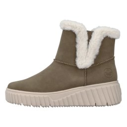 Ghete dama, Rieker, N2560-24-Maro, casual, piele ecologica, imblanite, cu talpa groasa, maro (Marime: 40)
