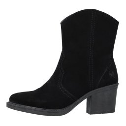 Cizme dama, Rieker, Y1251-00-Negru, casual, piele intoarsa, scurte, cu toc, negru (Marime: 36)