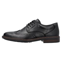 Pantofi barbati, Rieker, 17620-00-Negru, casual, piele naturala, cu toc, negru (Marime: 42)