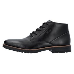 Ghete barbati, Rieker, 33207-00-Negru, casual, piele naturala, cu toc, negru (Marime: 43)