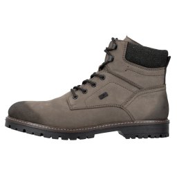 Ghete barbati, Rieker, F3612-24-Maro, casual, piele naturala, impermeabil, imblanite, cu toc, maro (Marime: 41)