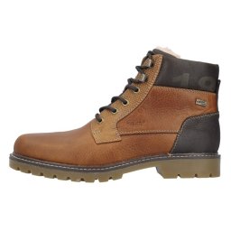 Ghete barbati, Rieker, 38832-22-Maro, casual, piele naturala, impermeabil, imblanite, cu toc, maro (Marime: 41)
