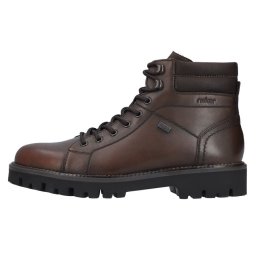 Ghete barbati, Rieker, 30420-25-Maro, casual, piele naturala, impermeabil, imblanite, cu toc, maro (Marime: 42)