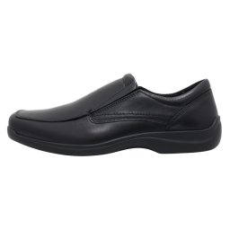 Pantofi barbati, Imac, IC350600-01-N-Negru, casual, piele naturala, cu talpa joasa, negru (Marime: 39)