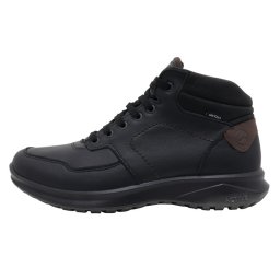 Ghete barbati, Grisport, 881025-44113A2G-Negru, casual, piele naturala, impermeabil, cu talpa groasa, negru (Marime: 45)