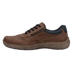Pantofi barbati, Rieker, 03006-24-Maro, casual, piele naturala, cu talpa joasa, maro (Marime: 40)