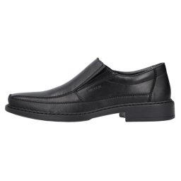 Pantofi barbati, Rieker, B0873-00-Negru, elegant, piele naturala, cu toc, negru (Marime: 43)