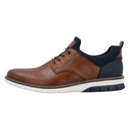 Pantofi barbati, Rieker, 14450-22-Maro, casual, piele naturala, cu talpa joasa, maro (Marime: 45)