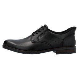 Pantofi barbati, Rieker, 10353-00-Negru, casual, piele naturala, cu toc, negru (Marime: 41)