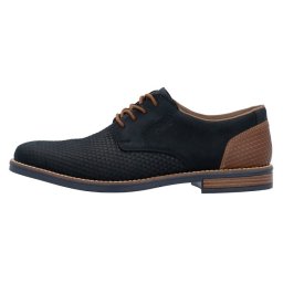 Pantofi barbati, Rieker, 13509-14-Albastru-Inchis, casual, piele naturala, cu toc, albastru inchis (Marime: 41)