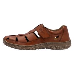 Pantofi barbati, Rieker, 03578-24-Maro, casual, piele naturala, perforati, cu talpa joasa, maro (Marime: 40)