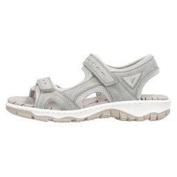 Sandale dama, Rieker, 68866-40-Gri, sport, piele ecologica, cu talpa joasa, gri (Marime: 41)