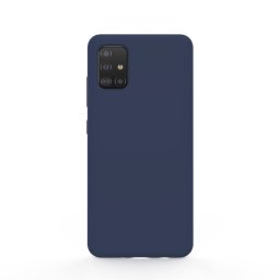 Husa Lemontti Liquid Silicon Dark Blue pentru Samsung Galaxy A51
