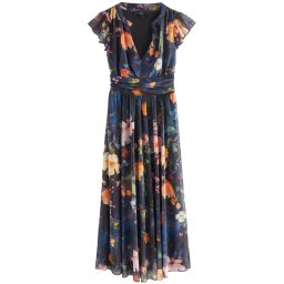 Next Rochie bleumarin / verde pastel / portocaliu / roz
